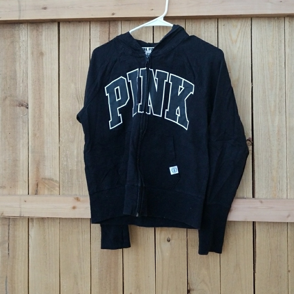 Black pink hoodie